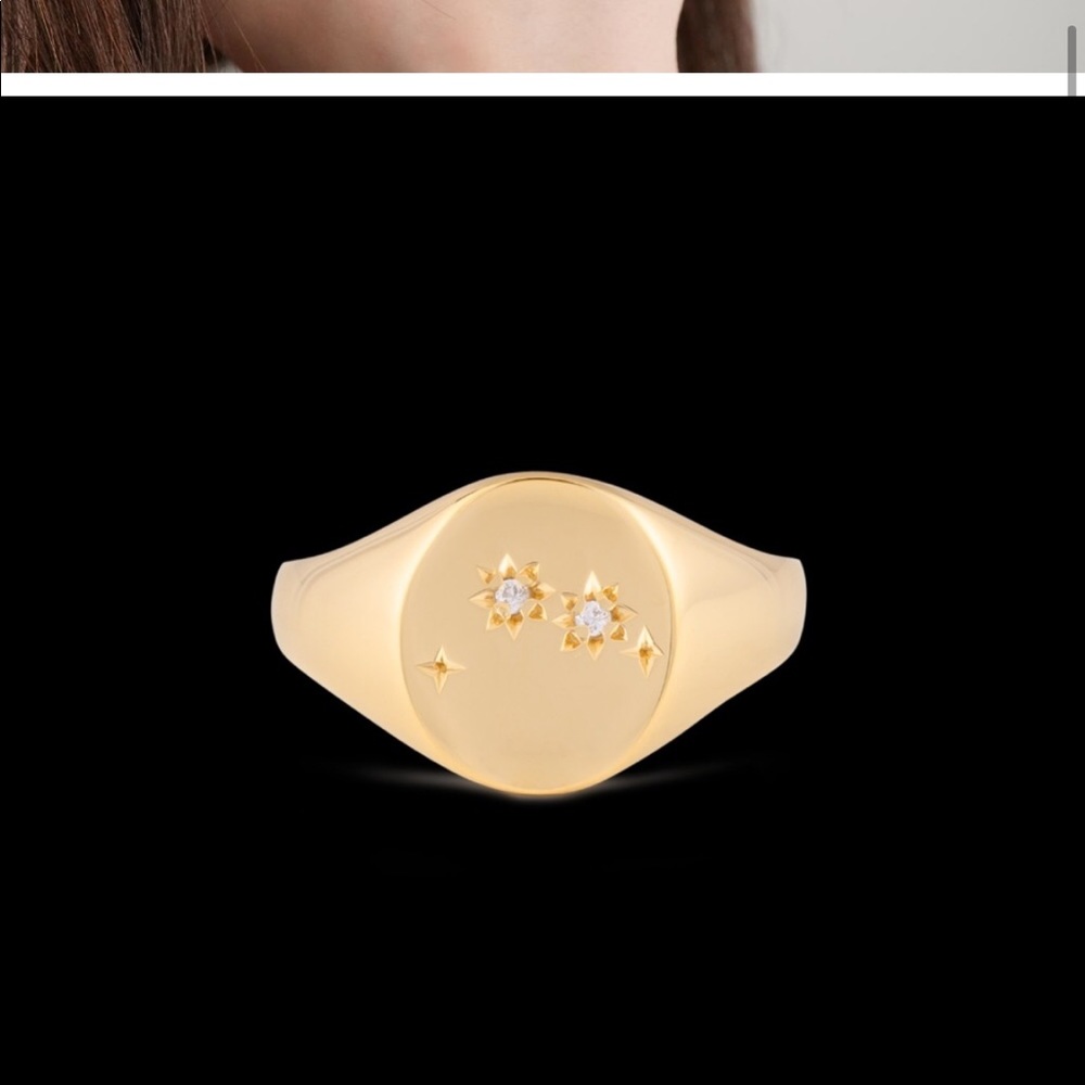Mejuri Aries Zodiak ring size 7